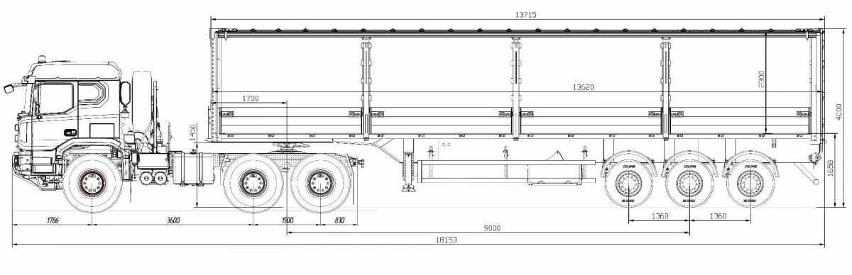 S34A10 / S35A10 с полуприцепом