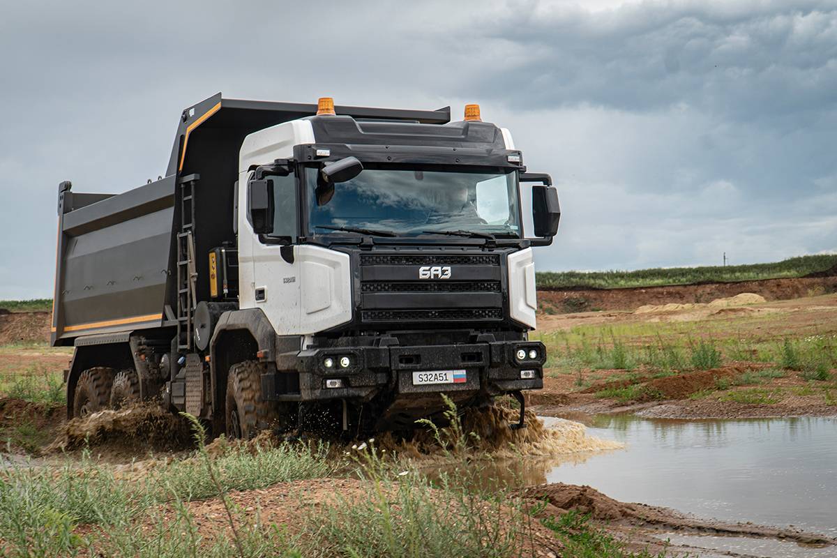 Успешные испытания самосвала БАЗ-S32A51 в Бузулуке